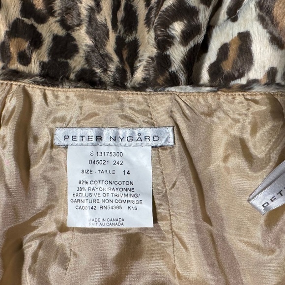Leopard Faux Fur Pencil Skirt - Size 14 -  Vintage - Picture 4 of 11